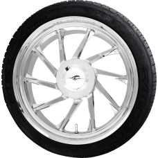 Coastal Moto Hurricane 3D Rear Left Wheel - Chrome (18") | Falken Tire (215/45ZR18) - 0336-0016  PKG-HURL-187T-CH